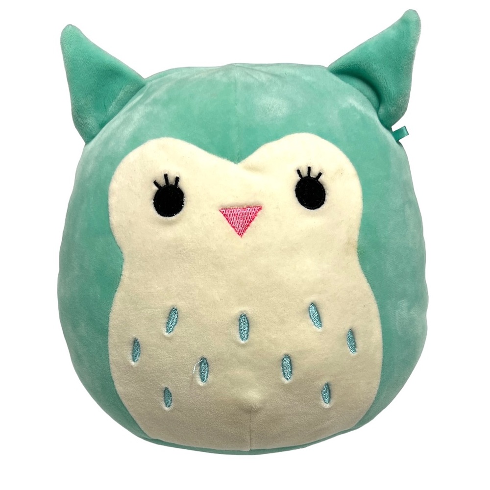 Squishmallows Winston the Owl, Teal Stuffed Plush